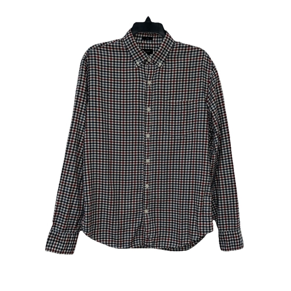 J. Crew Slim Fit Shirt Size M Plaid Casual‎ Button Down Preppy Office